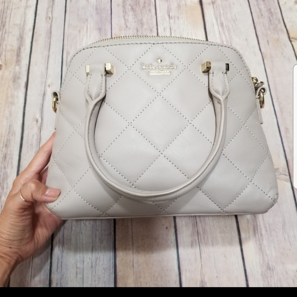 Kate Spade light grey crossbody good condition